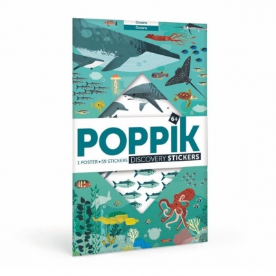 Stickerposter Oceanen - Poppik